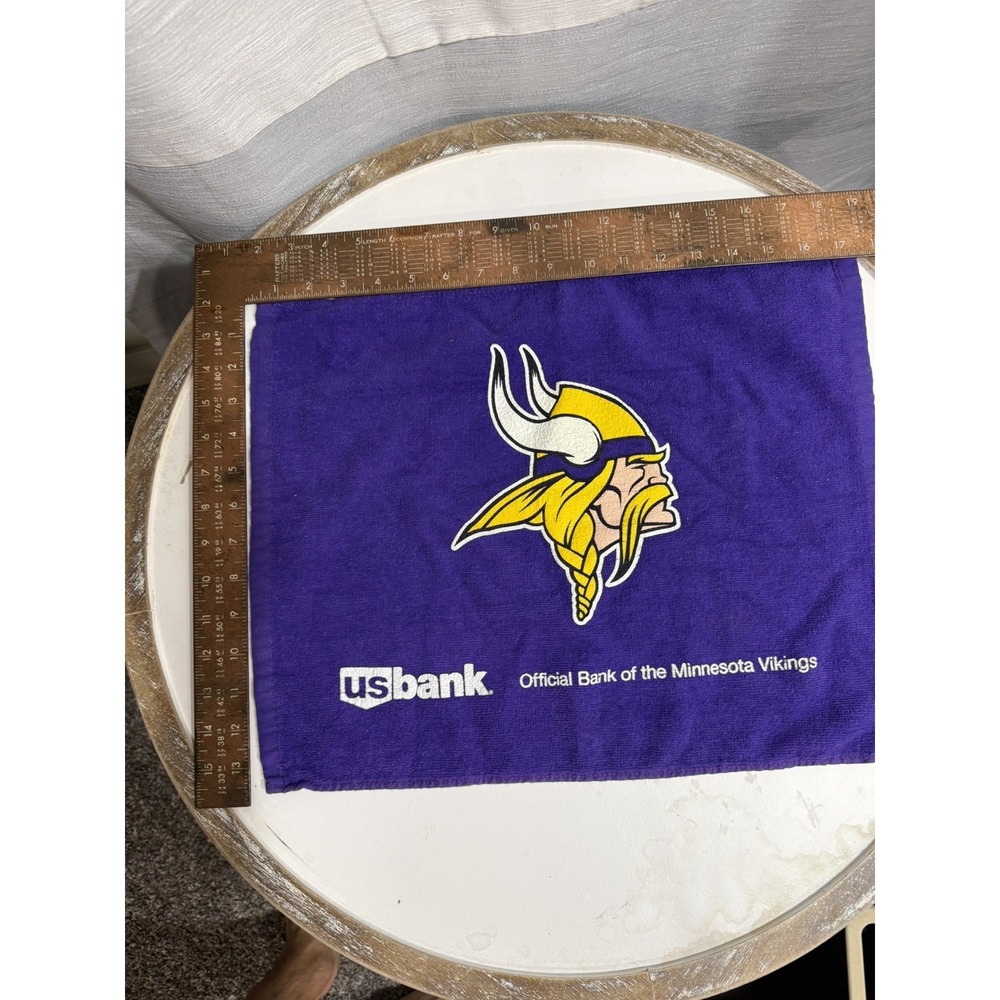 NFL Minnesota Vikings Sports Fan Towel Purple 13 X  17